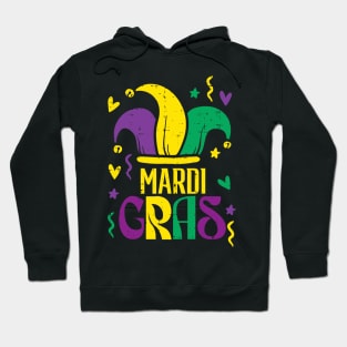 Mardi Gras Jester Hat Outfit Carnival Hoodie